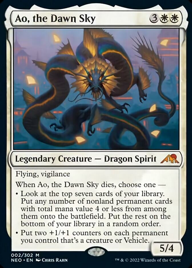 Ao, the Dawn Sky [Kamigawa: Neon Dynasty] [Foil]