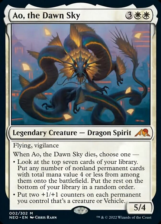Ao, the Dawn Sky [Kamigawa: Neon Dynasty] [Foil]