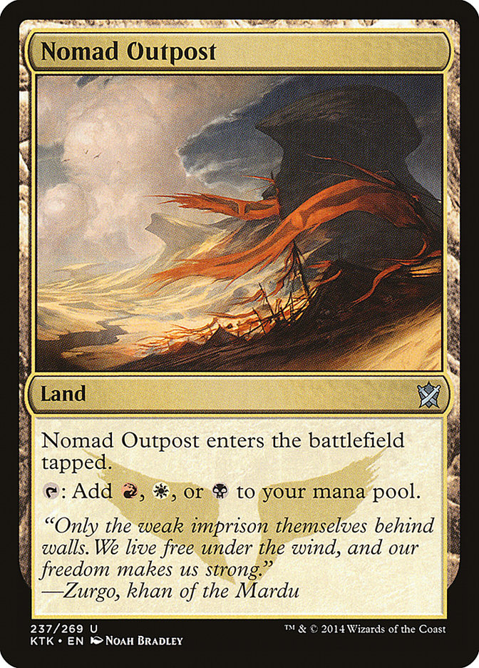 Nomad Outpost [Khans of Tarkir] [Foil]