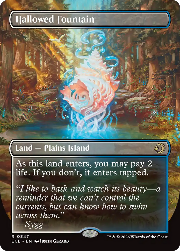 Hallowed Fountain (Borderless) [Lorwyn Eclipsed] [Foil]