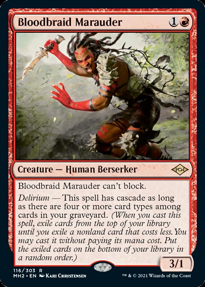 Bloodbraid Marauder [Modern Horizons 2] [Foil]