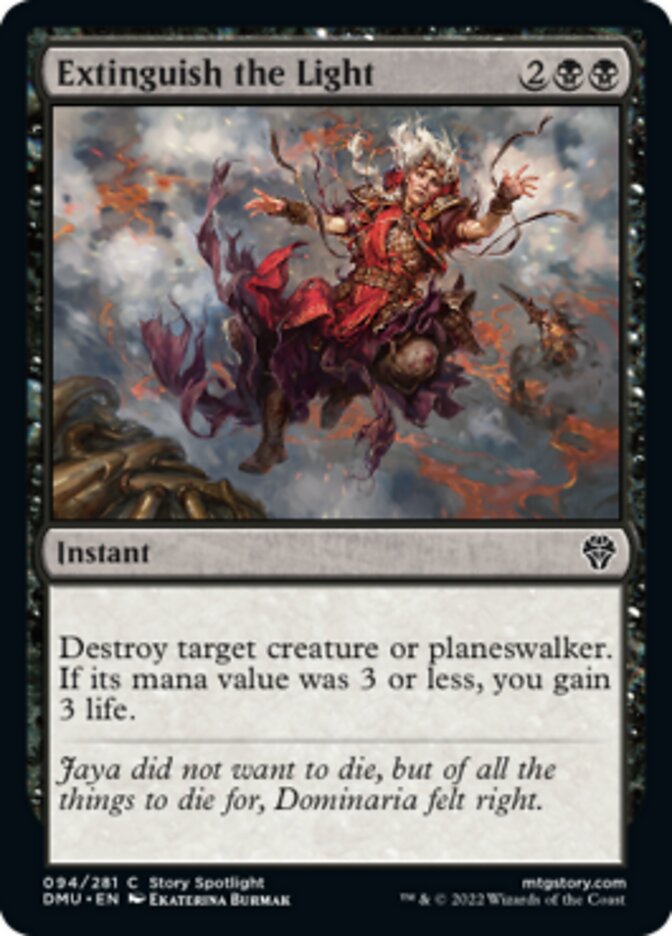 Extinguish the Light [Dominaria United] [Foil]