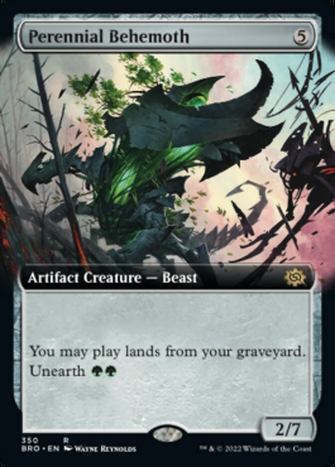 Perennial Behemoth (Extended Art) [The Brothers' War] [Foil]