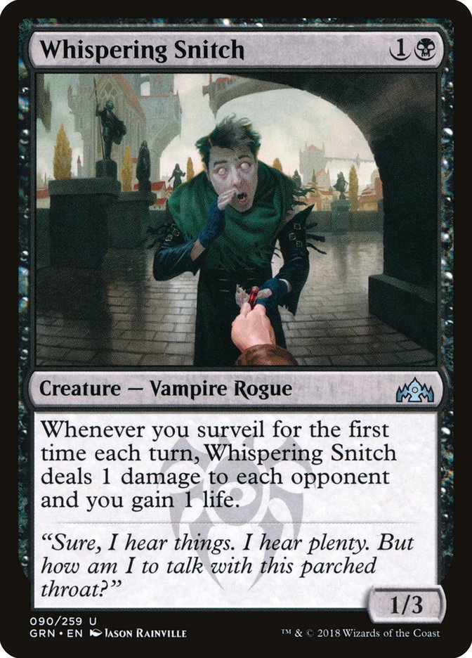 Whispering Snitch [Guilds of Ravnica] [Foil]