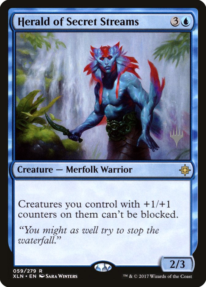 Herald of Secret Streams (Promo Pack) [Ixalan Promos] [Foil]