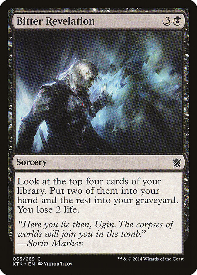 Bitter Revelation [Khans of Tarkir] [Foil]
