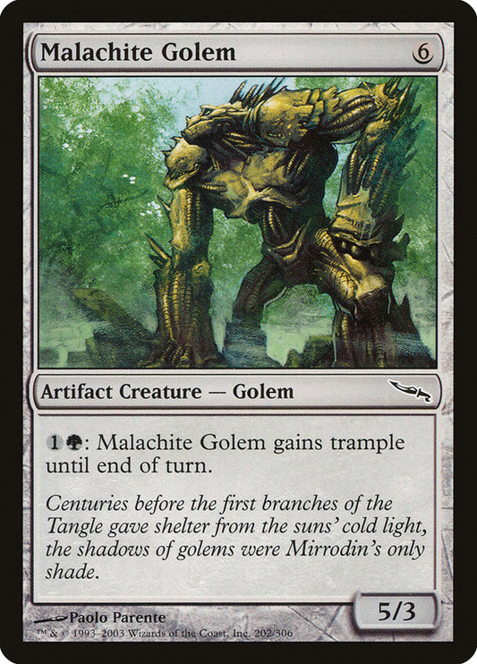 Malachite Golem [Mirrodin] [Foil]