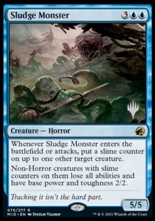 Sludge Monster (Promo Pack) [Innistrad: Midnight Hunt Promos] [Foil]