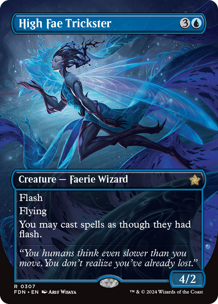 High Fae Trickster (Borderless) [Foundations] [Foil]