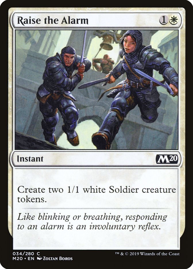 Raise the Alarm [Core Set 2020] [Foil]