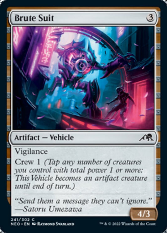 Brute Suit [Kamigawa: Neon Dynasty] [Foil]
