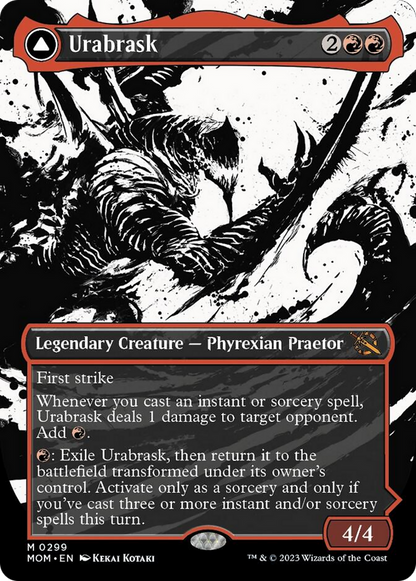 Urabrask // The Great Work (Showcase Planar Booster Fun) [March of the Machine] [Foil]
