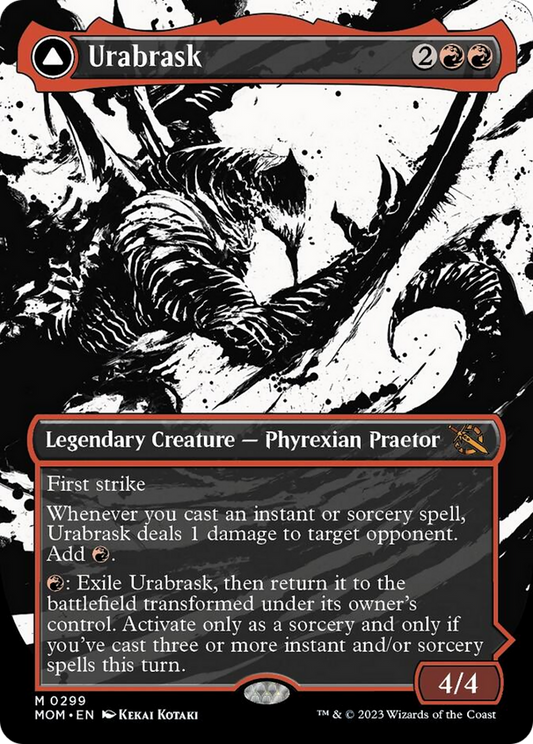 Urabrask // The Great Work (Showcase Planar Booster Fun) [March of the Machine] [Foil]