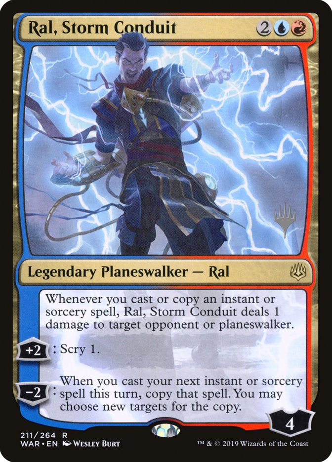 Ral, Storm Conduit (Promo Pack) [War of the Spark Promos] [Foil]