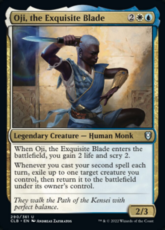 Oji, the Exquisite Blade [Commander Legends: Battle for Baldur's Gate] [Foil]