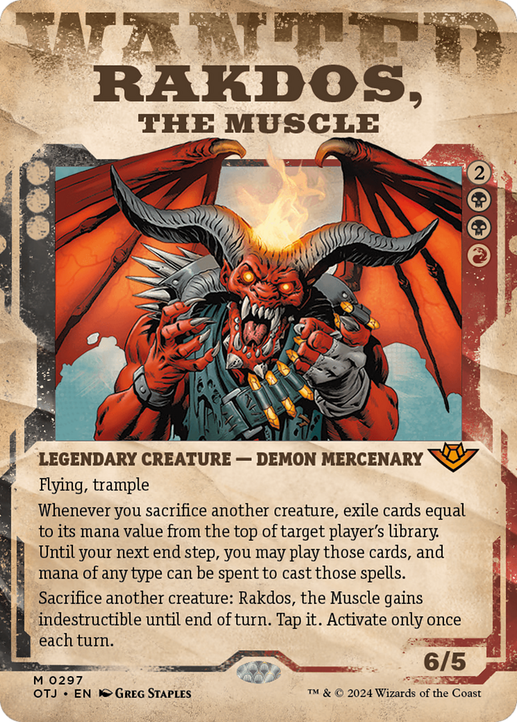 Rakdos, the Muscle (Showcase) [Outlaws of Thunder Junction] [Foil]