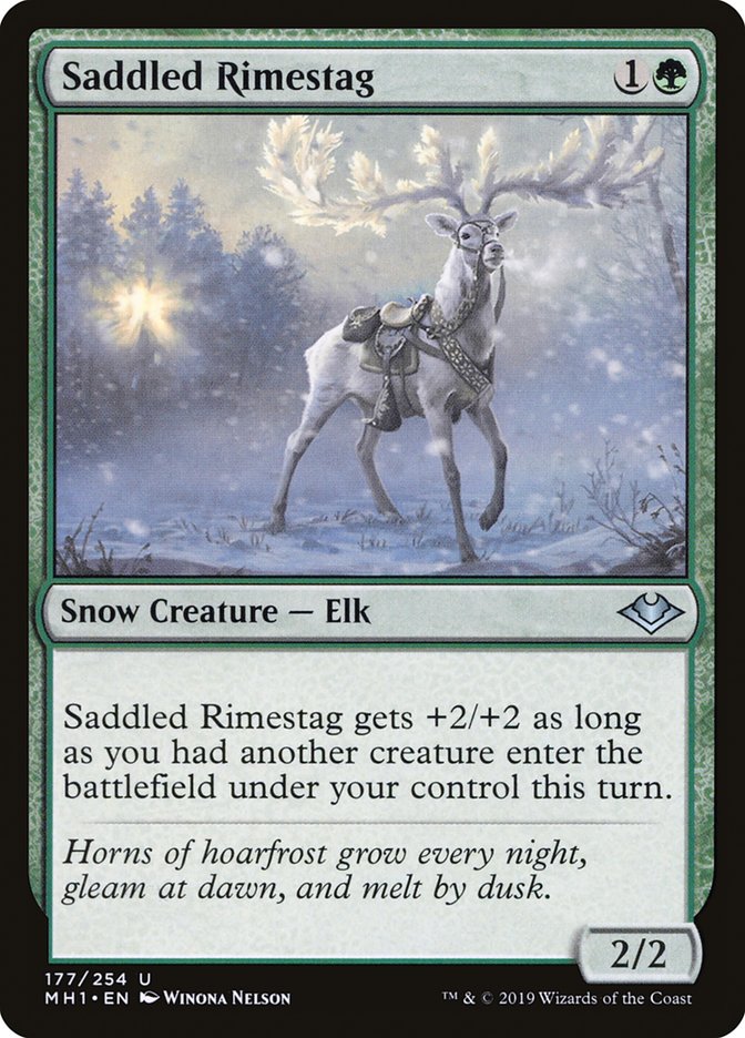 Saddled Rimestag [Modern Horizons] [Foil]