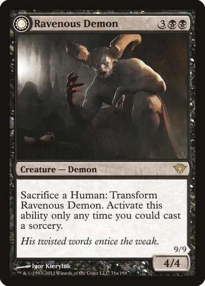Ravenous Demon // Archdemon of Greed [Dark Ascension] [Foil]