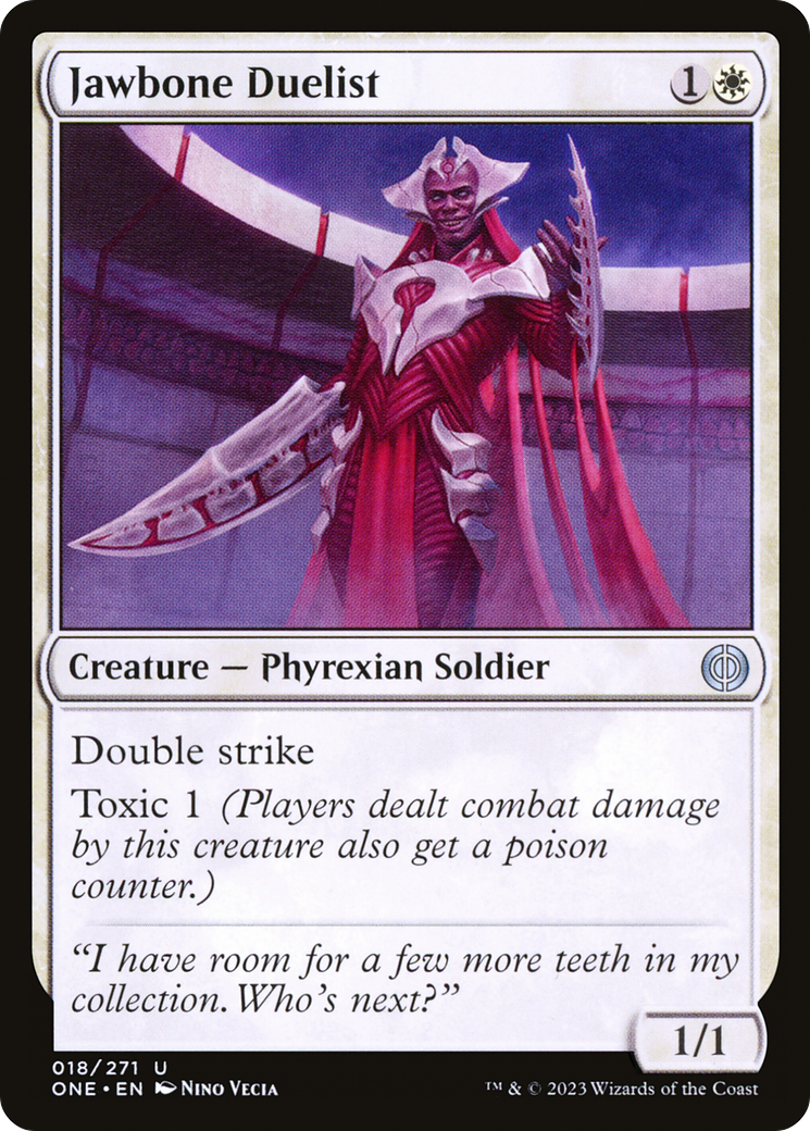 Jawbone Duelist [Phyrexia: All Will Be One] [Foil]