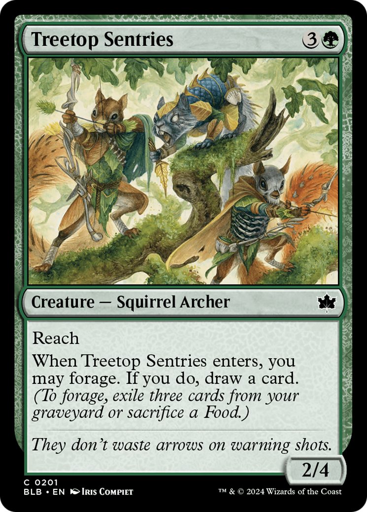 Treetop Sentries [Bloomburrow] [Foil]