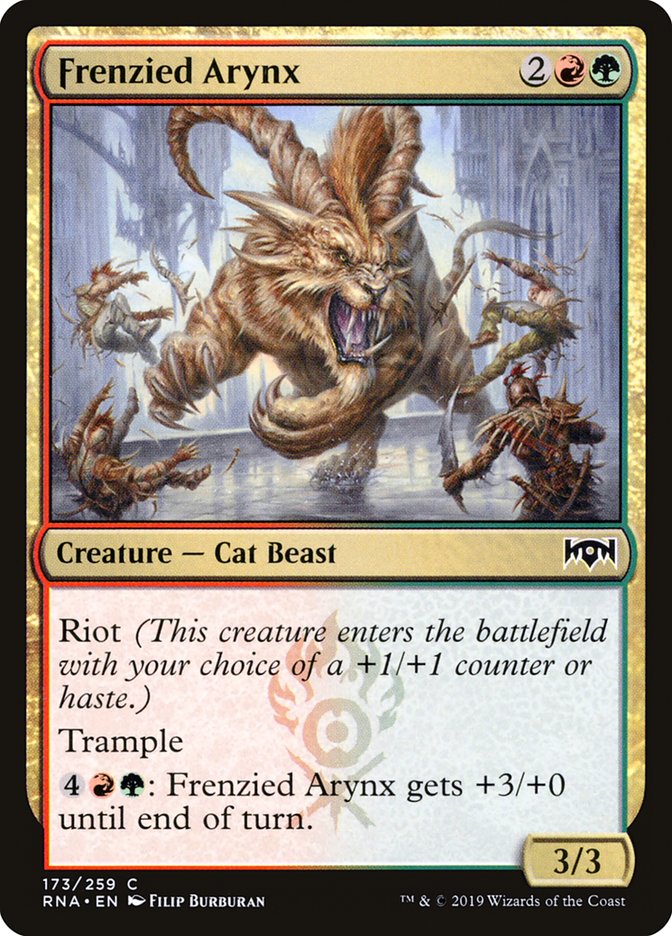 Frenzied Arynx [Ravnica Allegiance] [Foil]