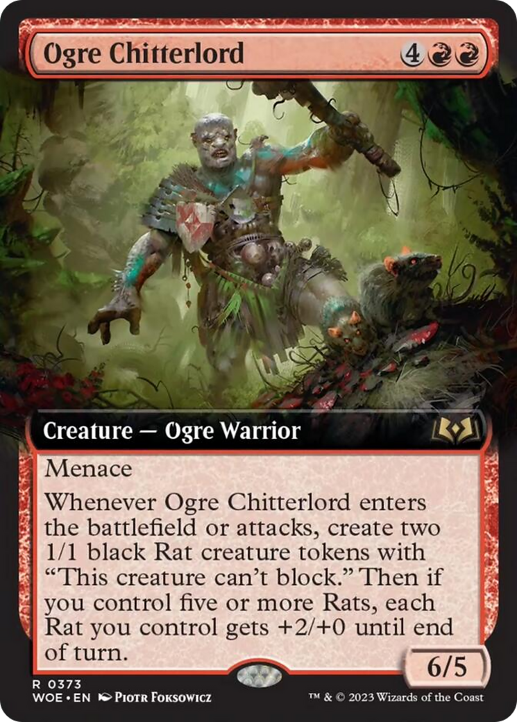 Ogre Chitterlord (Extended Art) [Wilds of Eldraine] [Foil]