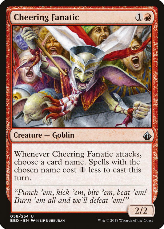 Cheering Fanatic [Battlebond] [Foil]