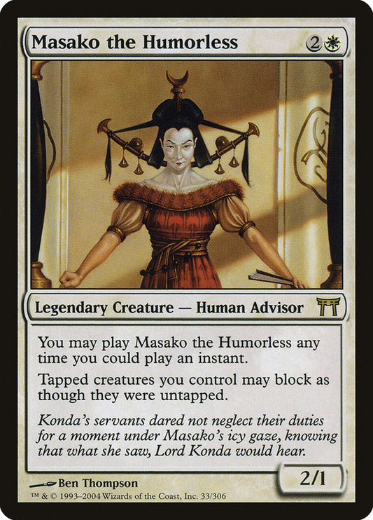 Masako the Humorless [Champions of Kamigawa] [Foil]