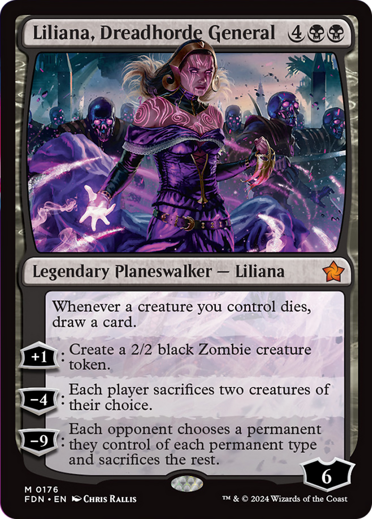 Liliana, Dreadhorde General [Foundations] [Foil]