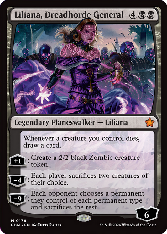 Liliana, Dreadhorde General [Foundations] [Foil]