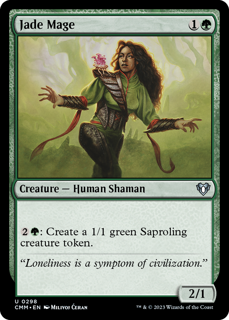 Jade Mage [Commander Masters] [Foil]