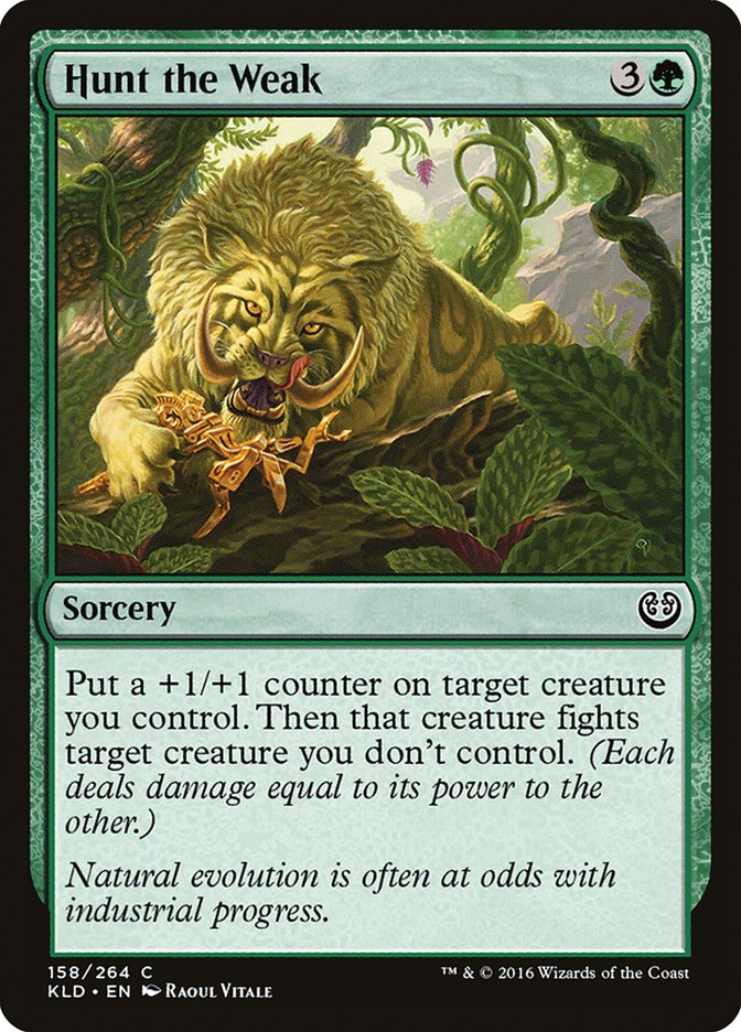 Hunt the Weak [Kaladesh] [Foil]