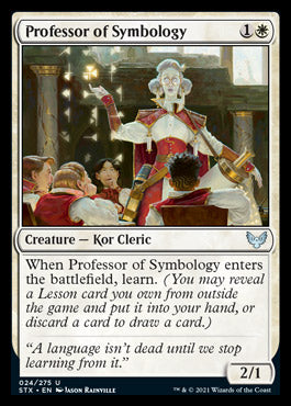 Professor of Symbology [Strixhaven: School of Mages] [Foil]