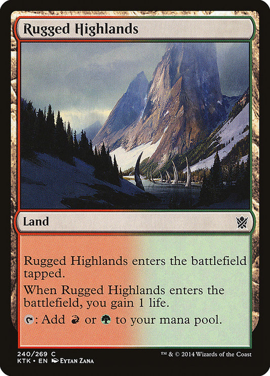 Rugged Highlands [Khans of Tarkir] [Foil]