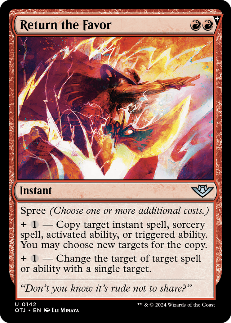 Return the Favor [Outlaws of Thunder Junction] [Foil]