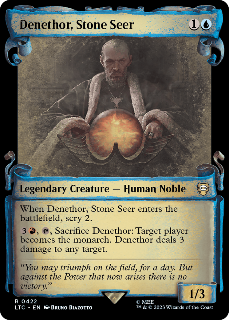 Denethor, Stone Seer [The Lord of the Rings: Tales of Middle-Earth Commander Showcase Scrolls] [Foil]