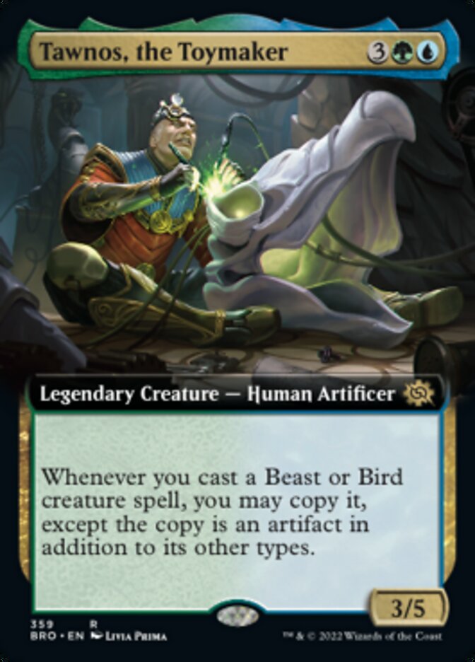 Tawnos, the Toymaker (Extended Art) [The Brothers' War] [Foil]