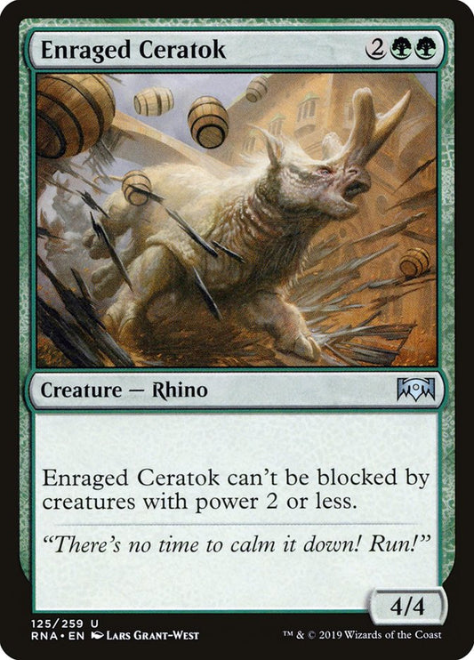 Enraged Ceratok [Ravnica Allegiance] [Foil]