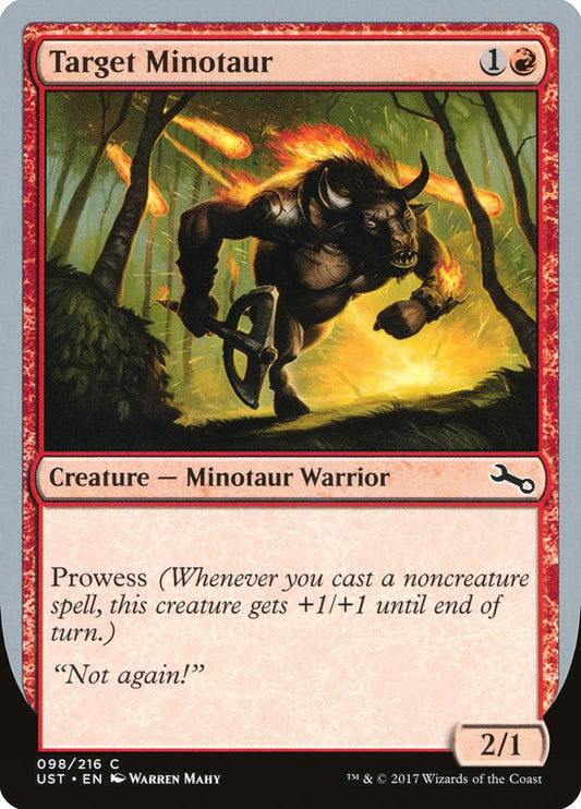 Target Minotaur (Fire Art) [Unstable] [Foil]
