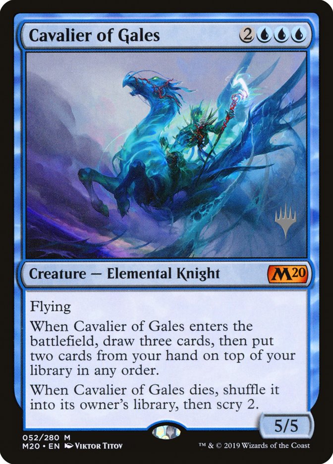 Cavalier of Gales (Promo Pack) [Core Set 2020 Promos] [Foil]