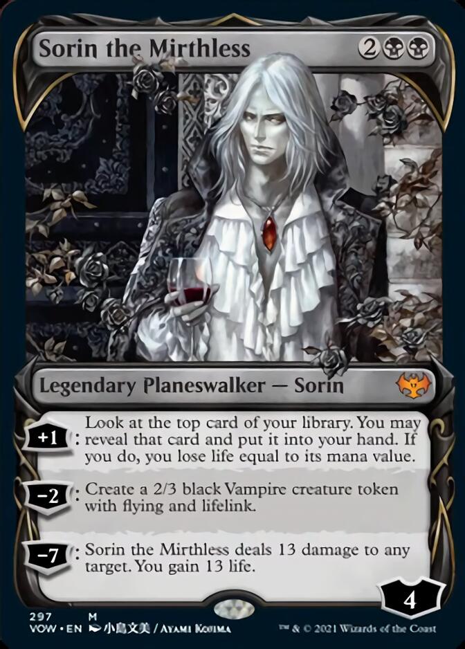 Sorin the Mirthless (Showcase Fang Frame) [Innistrad: Crimson Vow] [Foil]