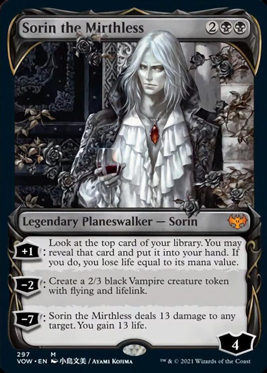 Sorin the Mirthless (Showcase Fang Frame) [Innistrad: Crimson Vow] [Foil]