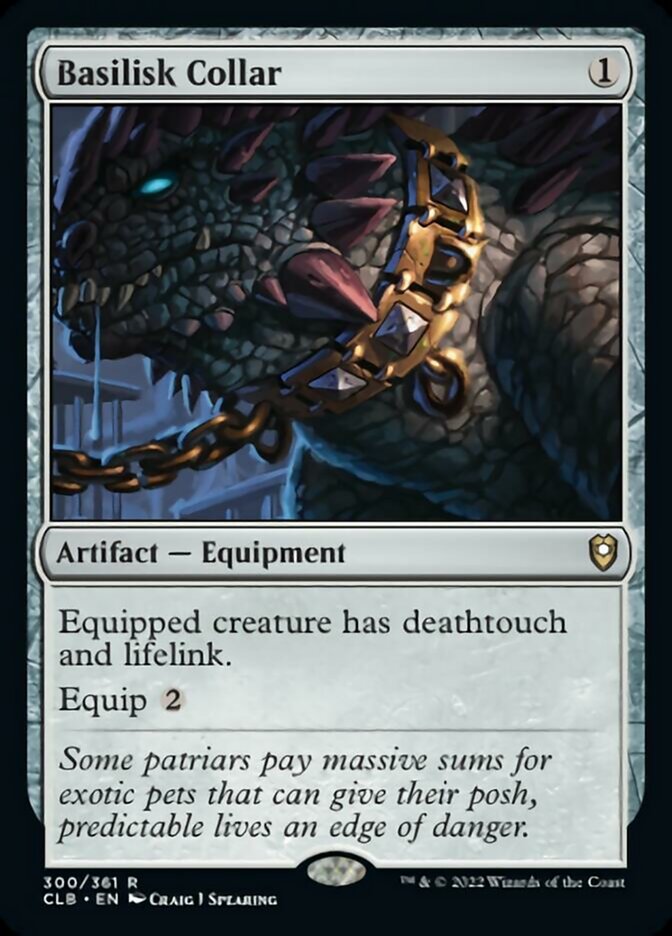 Basilisk Collar [Commander Legends: Battle for Baldur's Gate] [Foil]