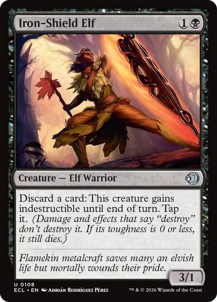 Iron-Shield Elf [Lorwyn Eclipsed] [Foil]