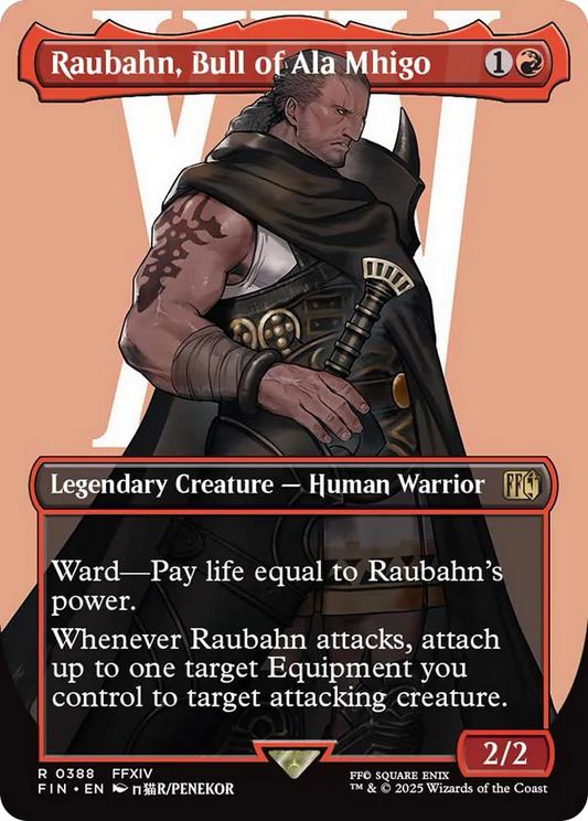 Raubahn, Bull of Ala Mhigo (Borderless) [FINAL FANTASY] [Foil]