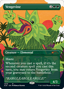 Vengevine (Borderless) [Secret Lair Drop Series] [Foil]