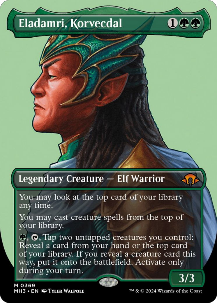 Eladamri, Korvecdal (Borderless) [Modern Horizons 3] [Foil]