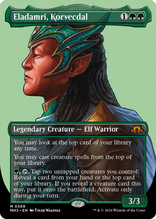 Eladamri, Korvecdal (Borderless) [Modern Horizons 3] [Foil]