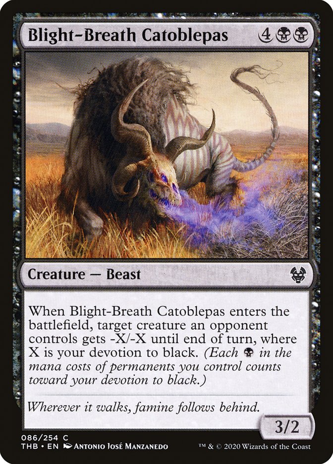Blight-Breath Catoblepas [Theros Beyond Death] [Foil]