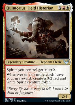 Quintorius, Field Historian [Strixhaven: School of Mages] [Foil]
